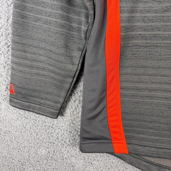 Miami Dolphins Pullover Mens Large Gray Orange 1/4 Zip NFL Football Long Sleeve - Picture 6 of 13